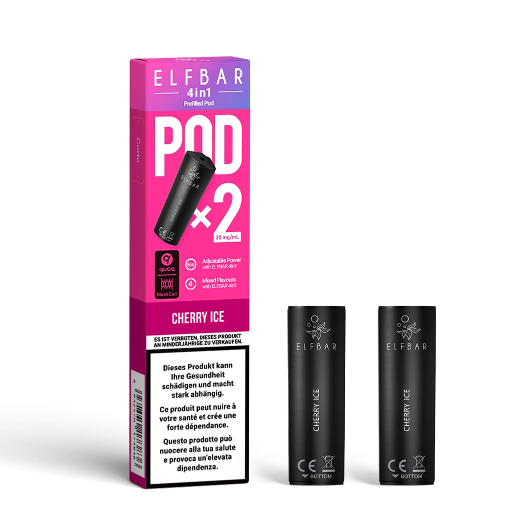 4 in 1 2x2ml Pods (20mg) Cherry Ice