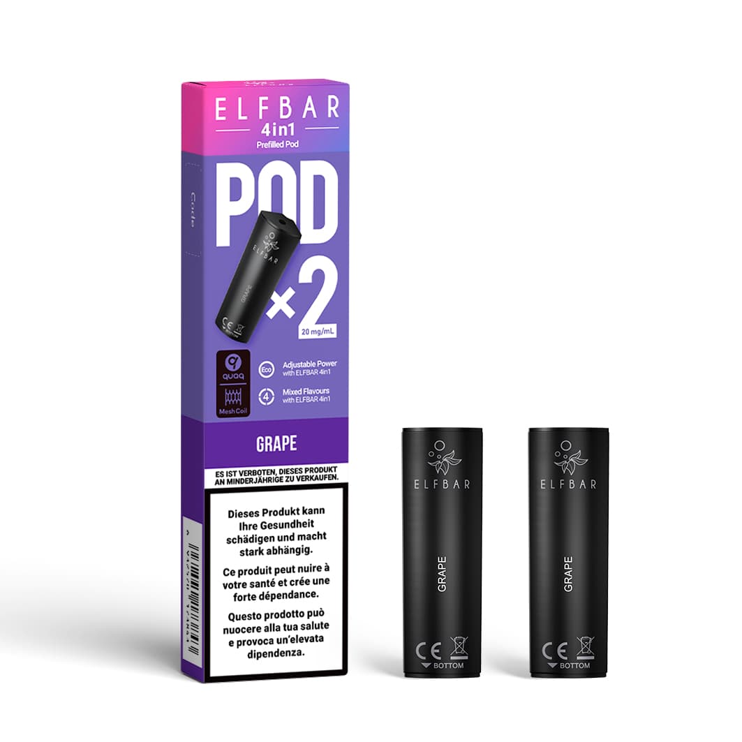 4 in 1 2x2ml Pods (20mg) Grape