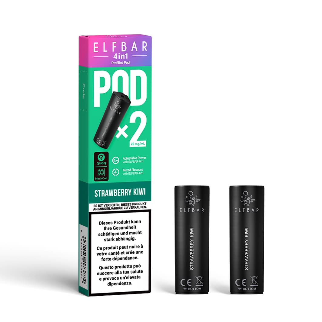 4 in 1 2x2ml Pods (20mg) Strawberry Kiwi