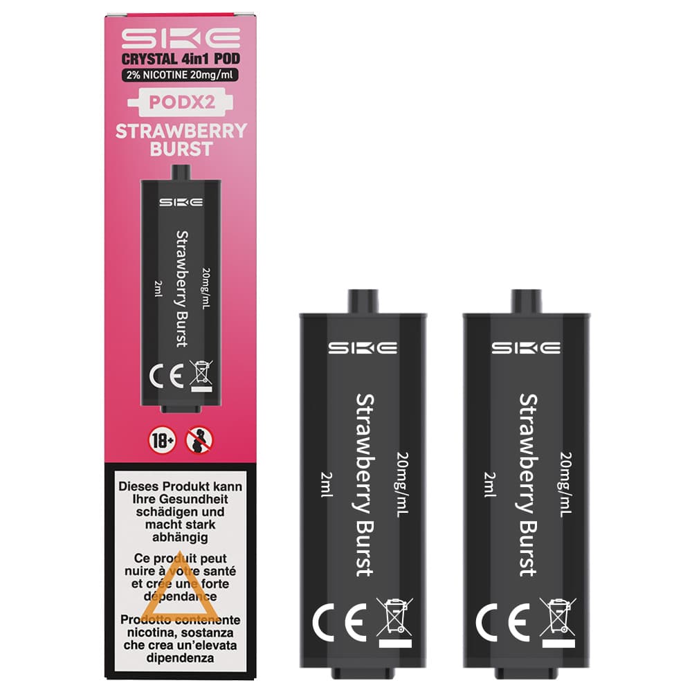 4 in 1 2x2ml Pods (20mg) Strawberry Burst