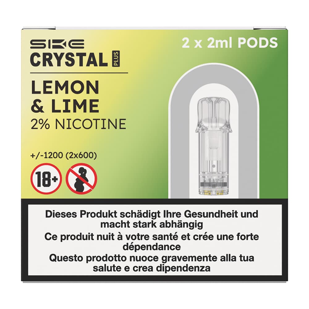 Plus 2 x 2ml Pods (20mg) Lemon Lime