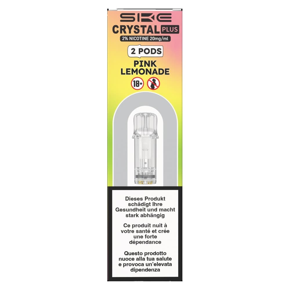 Plus 2 x 2ml Pods (20mg) Pink Lemonade (Vertical)