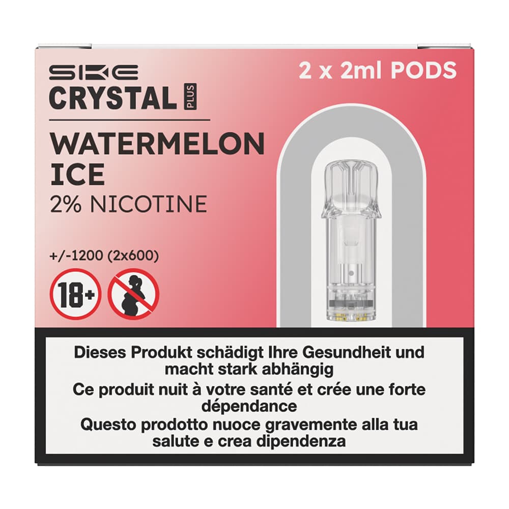 Plus 2 x 2ml Pods (20mg) Watermelon Ice