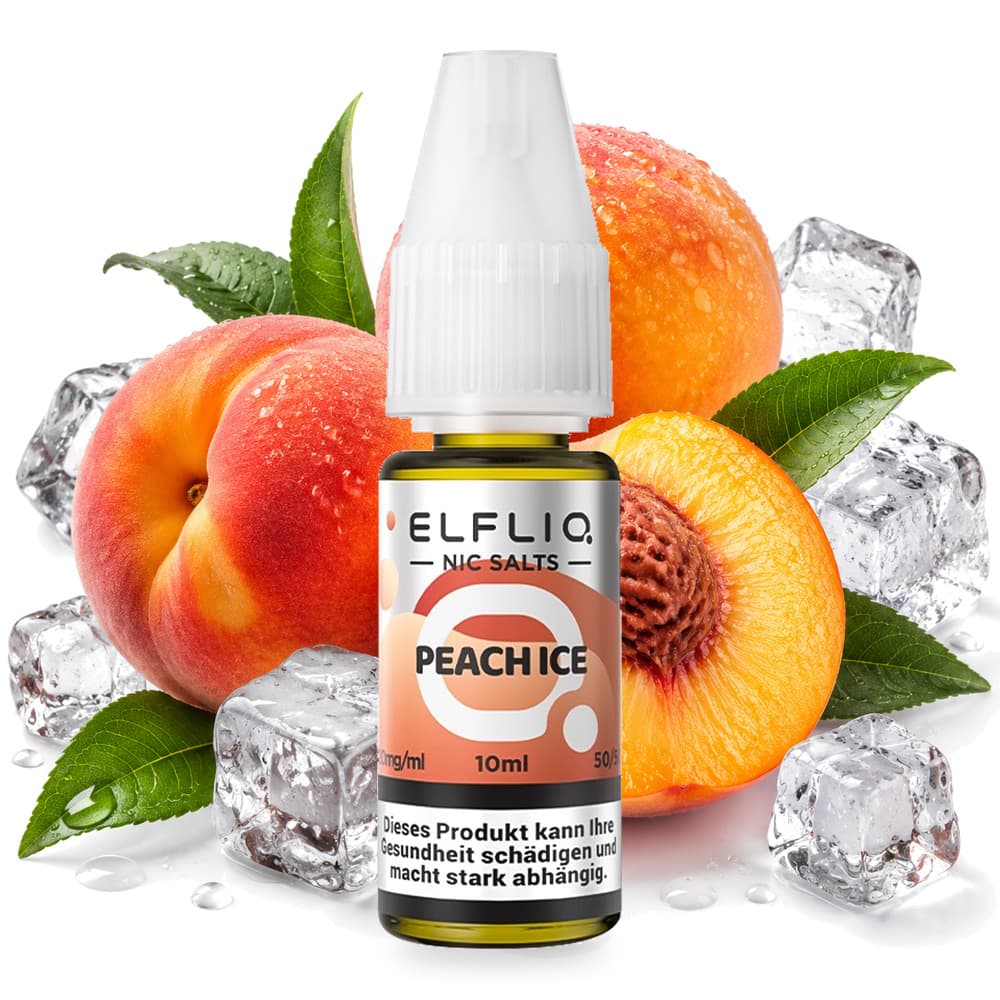 ELFBAR Elfliq (20mg) - Peach ICE E-Liquid – PouchVape.ch