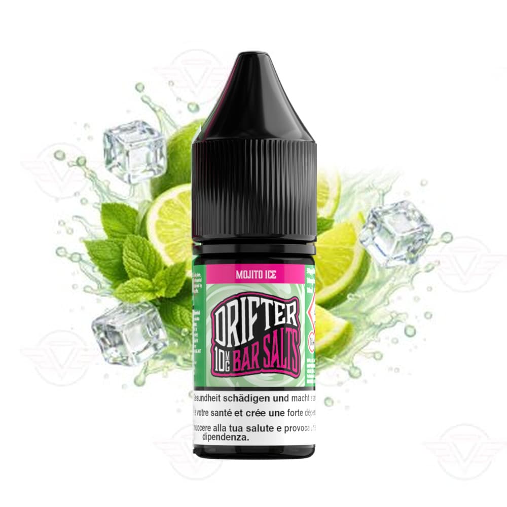 Drifter Bar Salt Liquid 10mg 10ml - Mojito Ice E-Liquid – PouchVape.ch