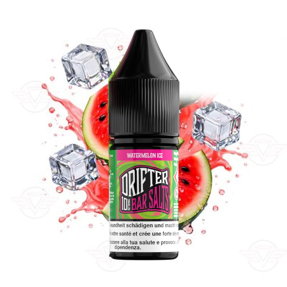 Drifter Bar Salt Liquid 10mg 10ml - Watermelon Ice E-Liquid – PouchVape.ch