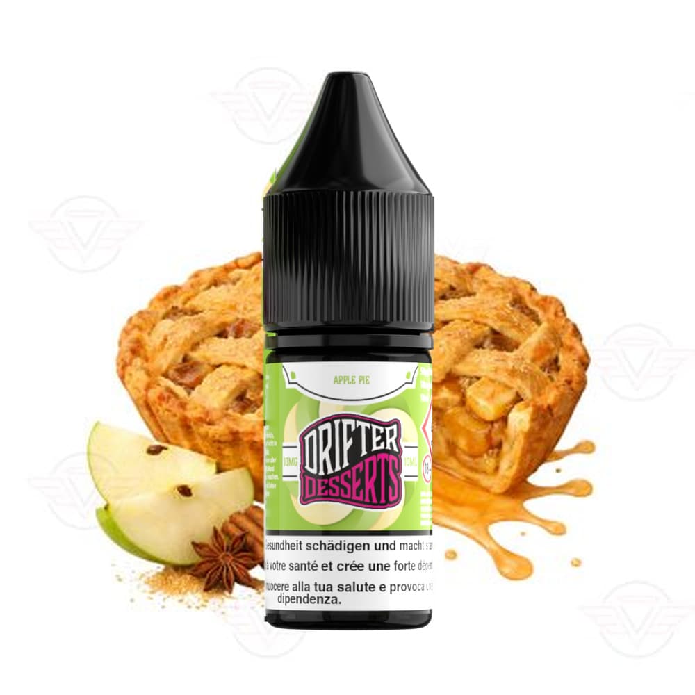 Drifter Dessert Bar Salt Liquid 10mg 10ml - Apple Pie E-Liquid – PouchVape.ch