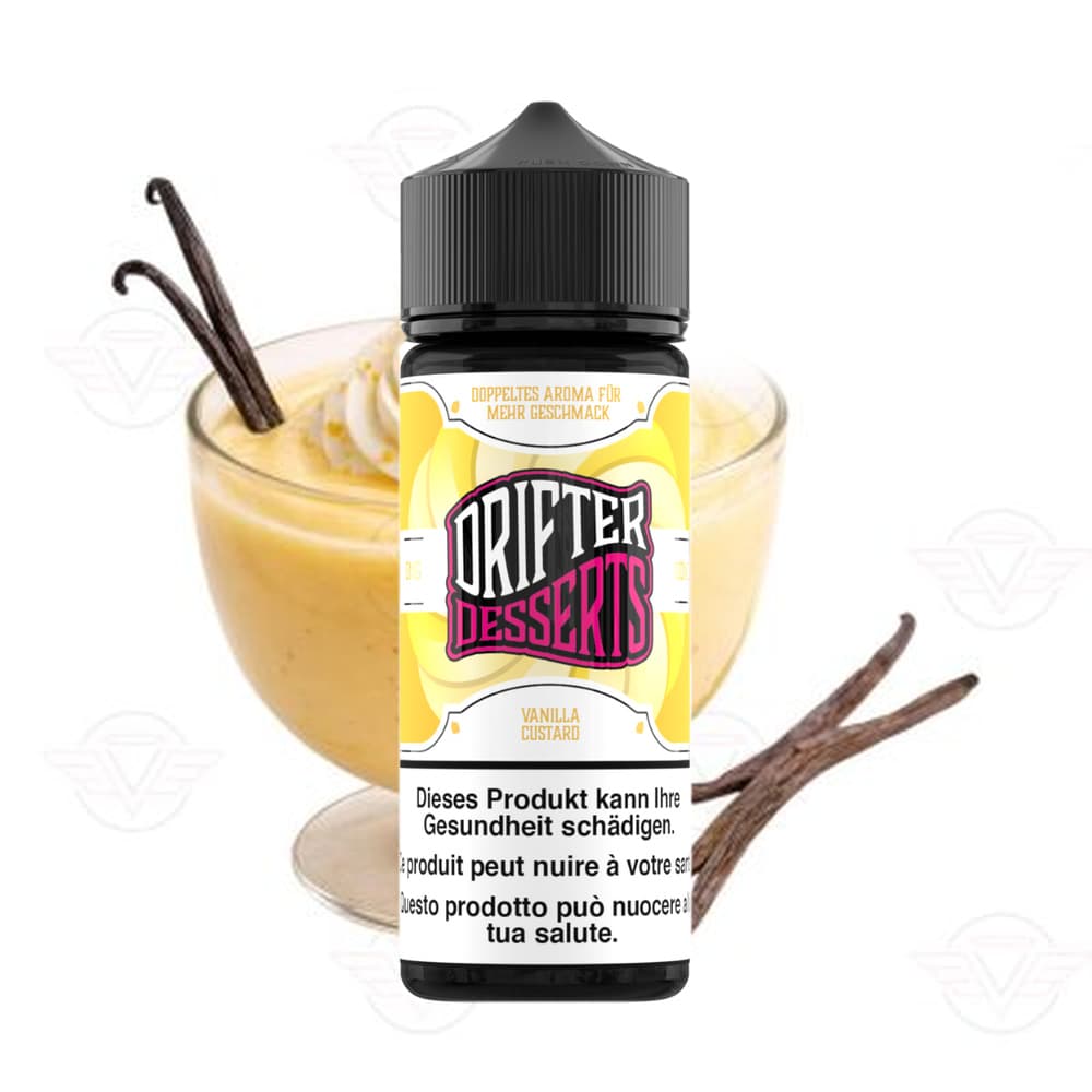 Drifter Dessert Bar Juice Shortfill 0mg 100ml - Vanilla Custard E-Liquid – PouchVape.ch