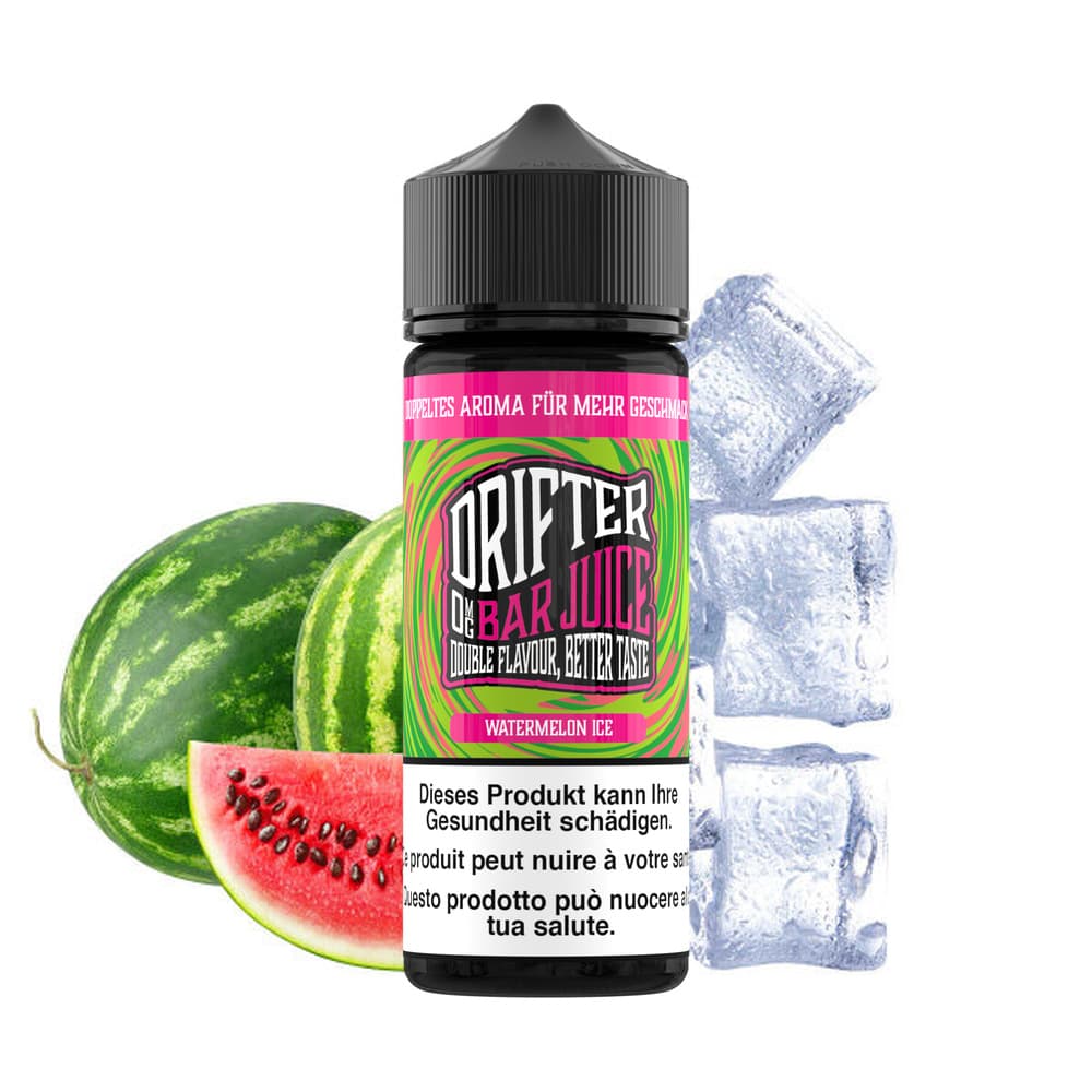 Drifter Bar Juice Shortfill 0mg 100ml - Watermelon Ice E-Liquid – PouchVape.ch