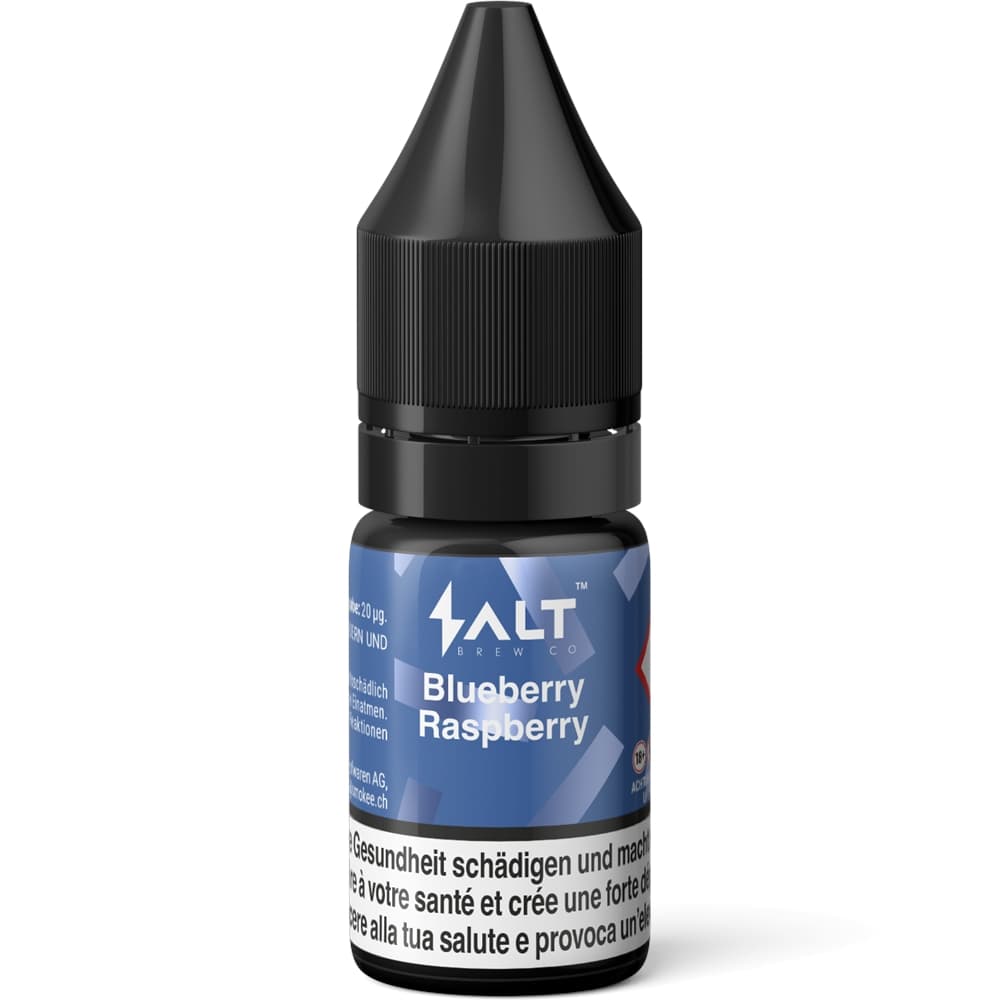 Salt Brew Liquid 20mg 10ml - Blueberry Raspberry E-Liquid – PouchVape.ch