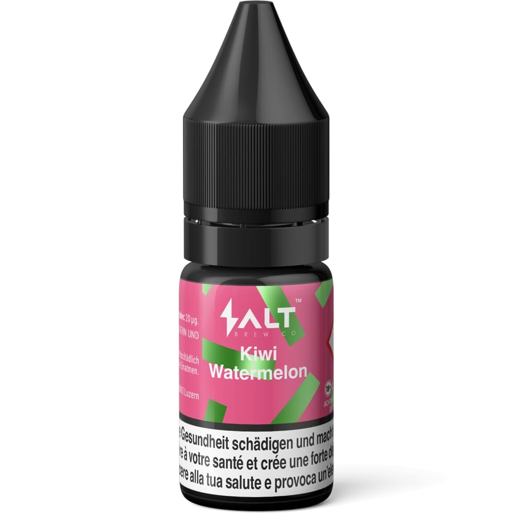 Salt Brew Liquid 20mg 10ml - Kiwi Watermelon E-Liquid – PouchVape.ch