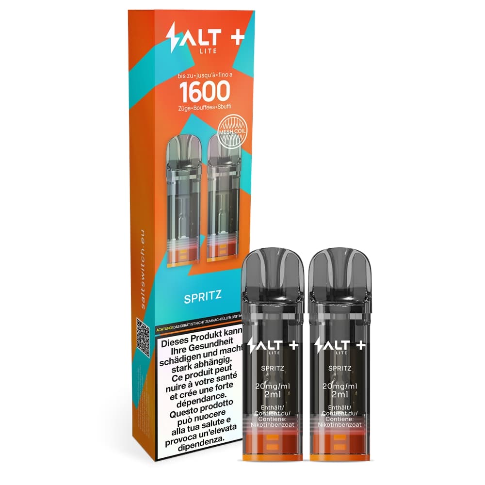 Salt Plus Lite Pods 2 x 2ml (20mg) - Spritz Podsystem – PouchVape.ch