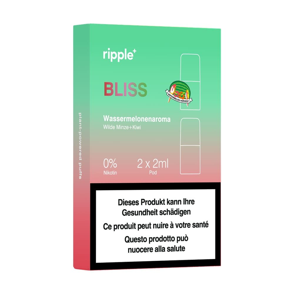 2 x 2ml BLISS Pod Watermelon aroma + wild mint and kiwi