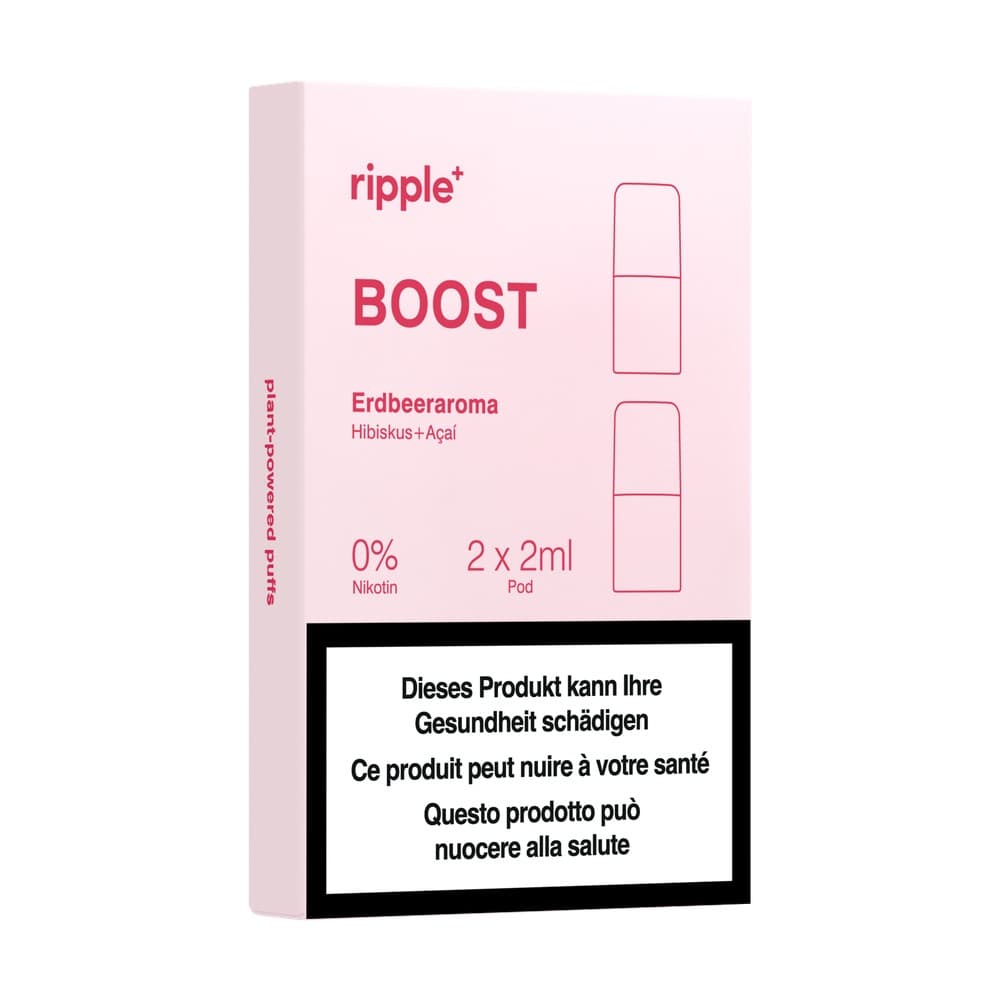 2 x 2ml BOOST Pod Strawberry aroma + hibiscus and wild mint