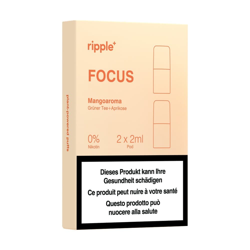 2 x 2ml FOCUS Pod Mango aroma + green tea and apricot