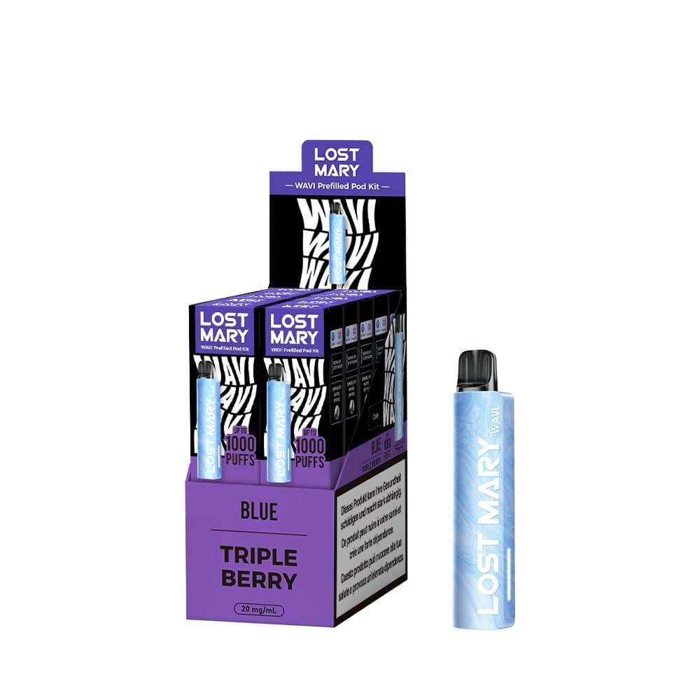 LOST MARY WAVI Kit 2ml (20mg) - Blue & Triple Berry Podsystem – PouchVape.ch