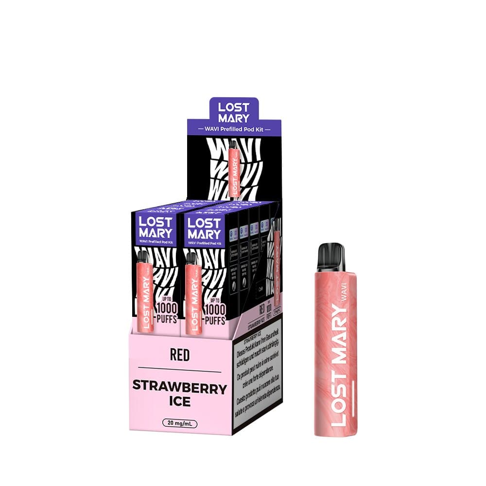 LOST MARY WAVI Kit 2ml (20mg) - Red & Strawberry Ice Podsystem – PouchVape.ch