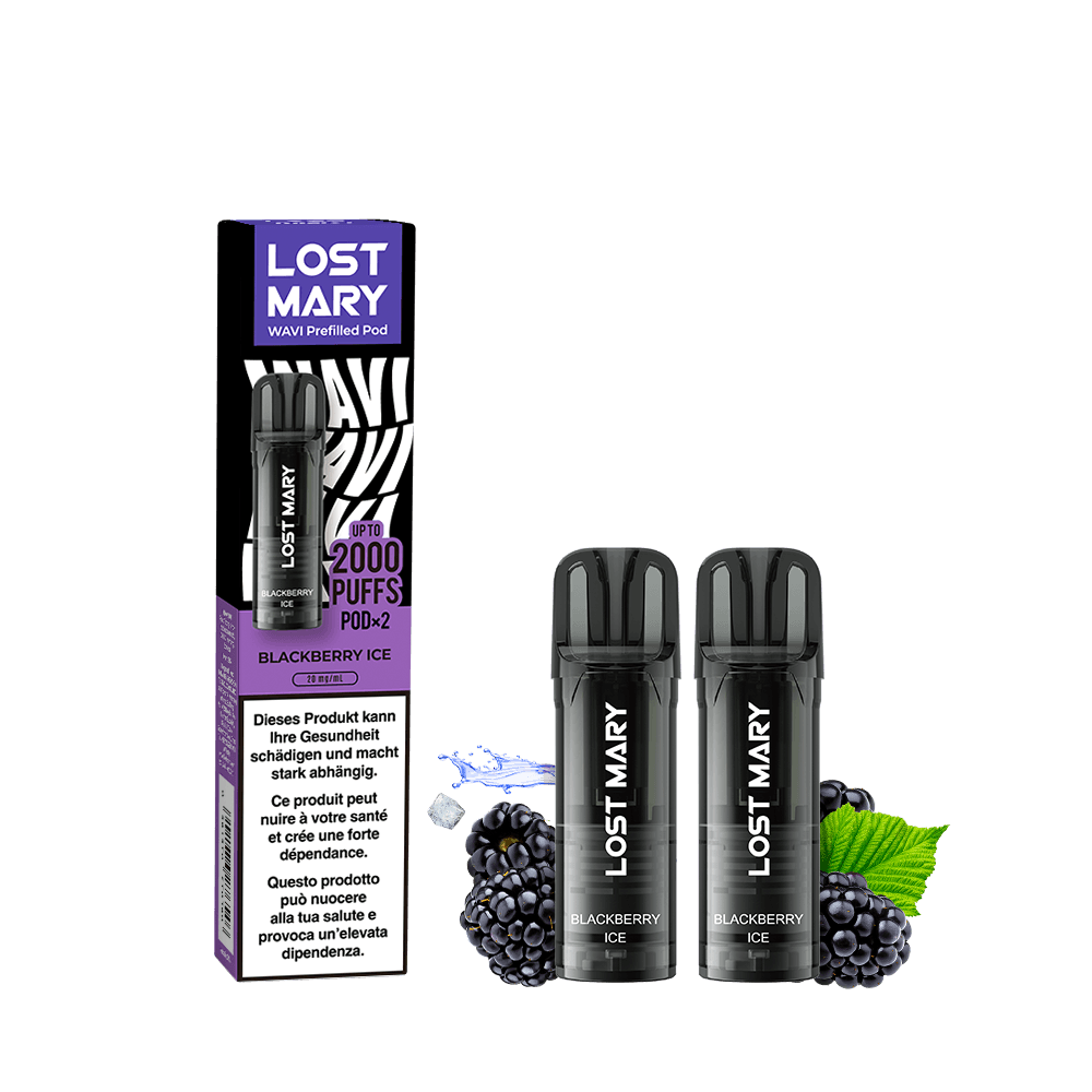LOST MARY WAVI Pod 2 x 2ml Pods (20mg) - Blackberry Ice Podsystem – PouchVape.ch