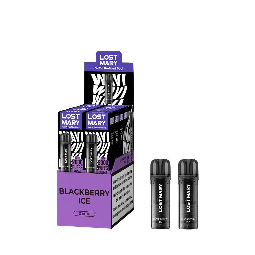 LOST MARY WAVI Pod 2 x 2ml Pods (20mg) - Blackberry Ice Podsystem – PouchVape.ch