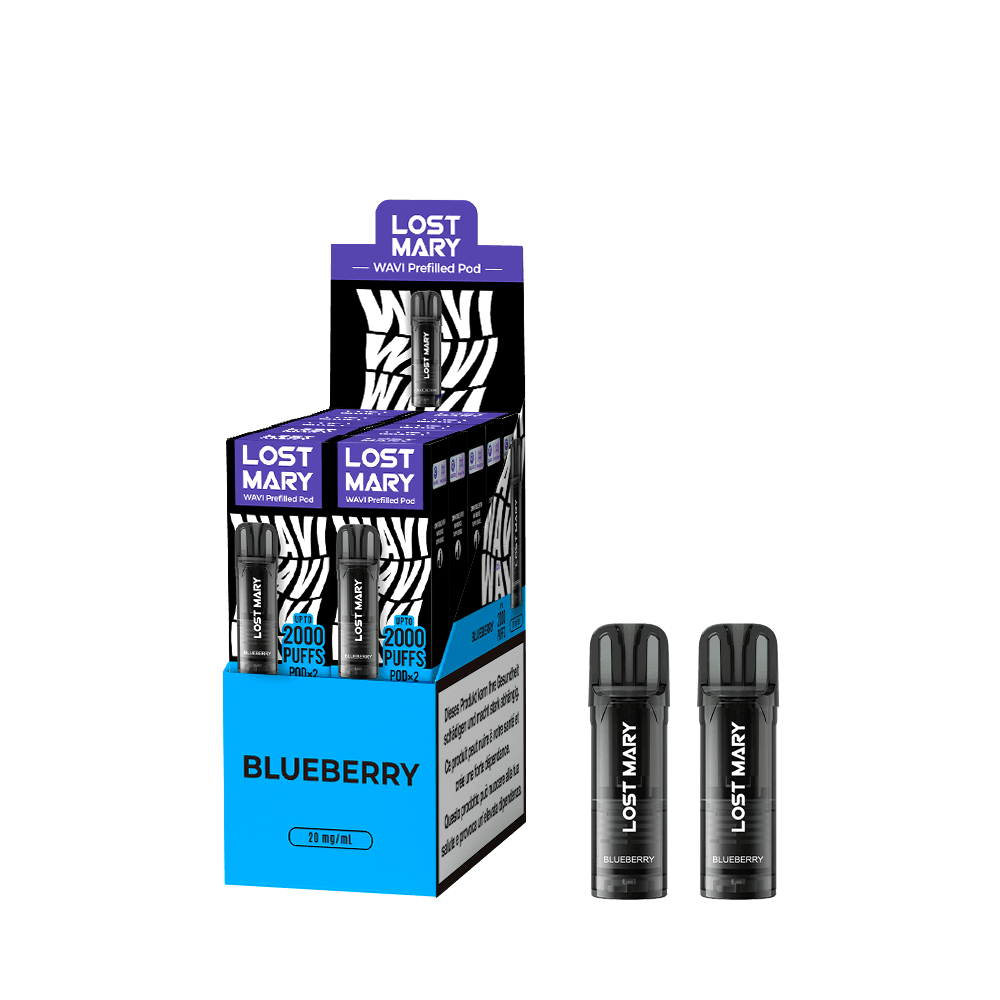 LOST MARY WAVI Pod 2 x 2ml Pods (20mg) - Blueberry Podsystem – PouchVape.ch