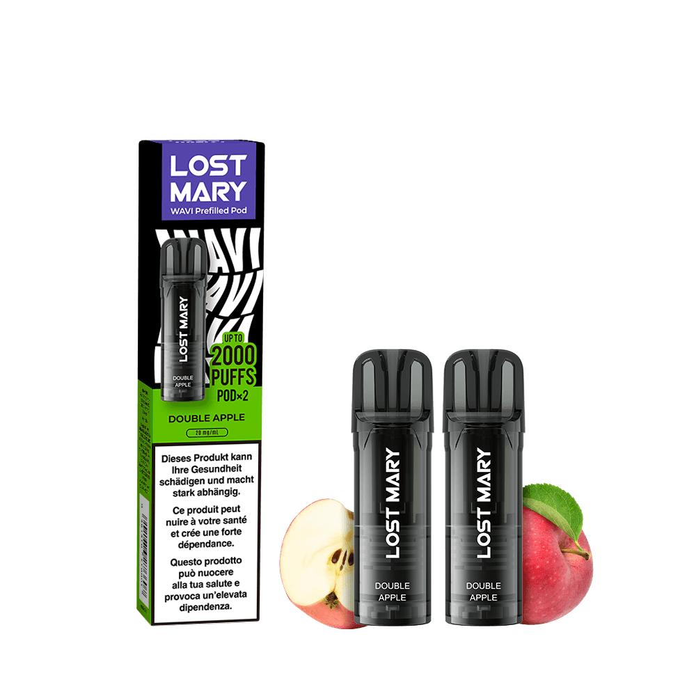 LOST MARY WAVI Pod 2 x 2ml Pods (20mg) - Double Apple Podsystem – PouchVape.ch