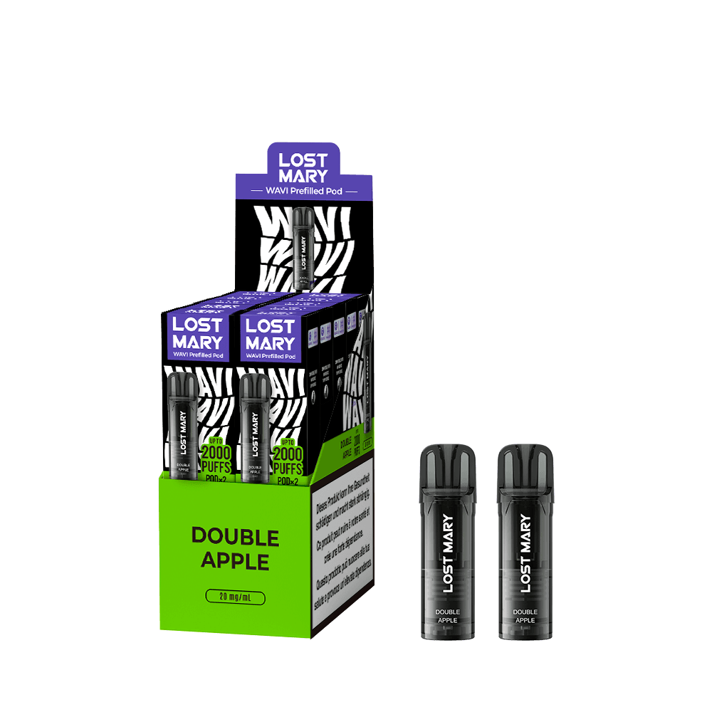 LOST MARY WAVI Pod 2 x 2ml Pods (20mg) - Double Apple Podsystem – PouchVape.ch