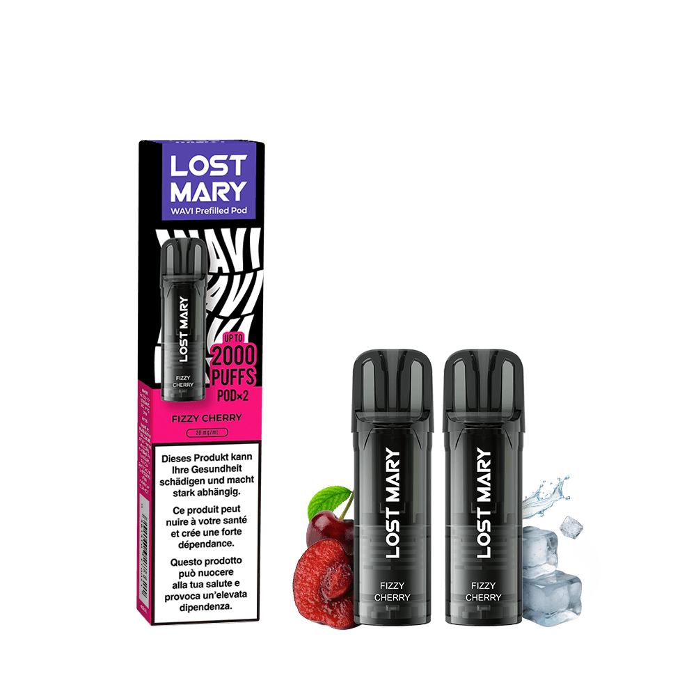 LOST MARY WAVI Pod 2 x 2ml Pods (20mg) - Fizzy Cherry Podsystem – PouchVape.ch