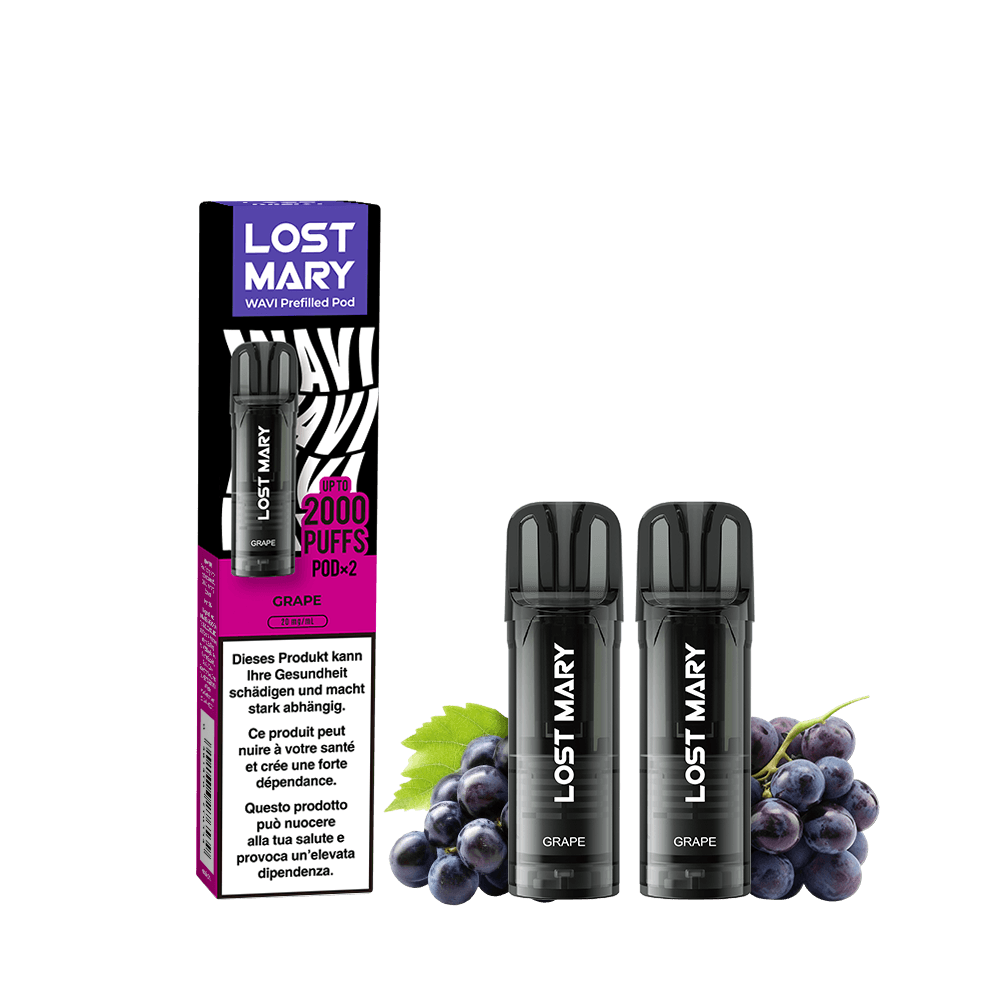 LOST MARY WAVI Pod 2 x 2ml Pods (20mg) - Grape Podsystem – PouchVape.ch