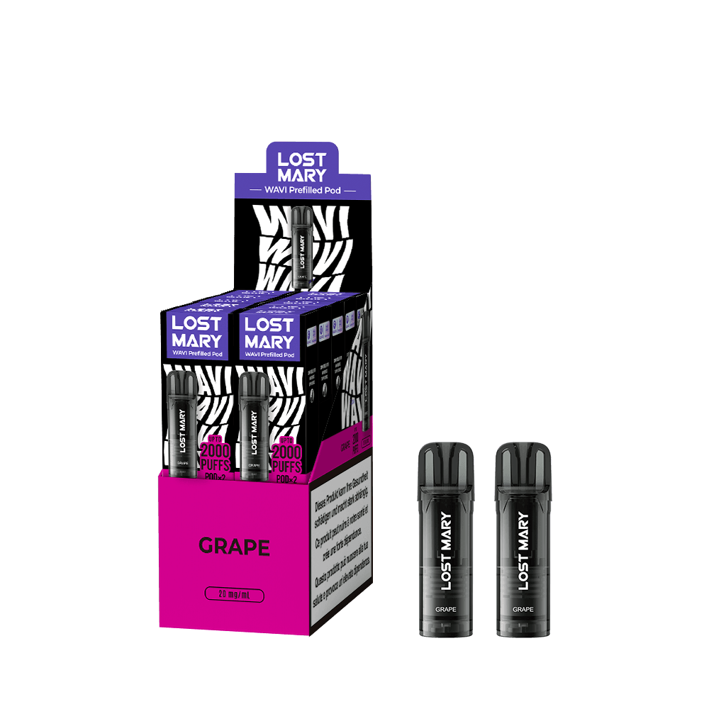 LOST MARY WAVI Pod 2 x 2ml Pods (20mg) - Grape Podsystem – PouchVape.ch
