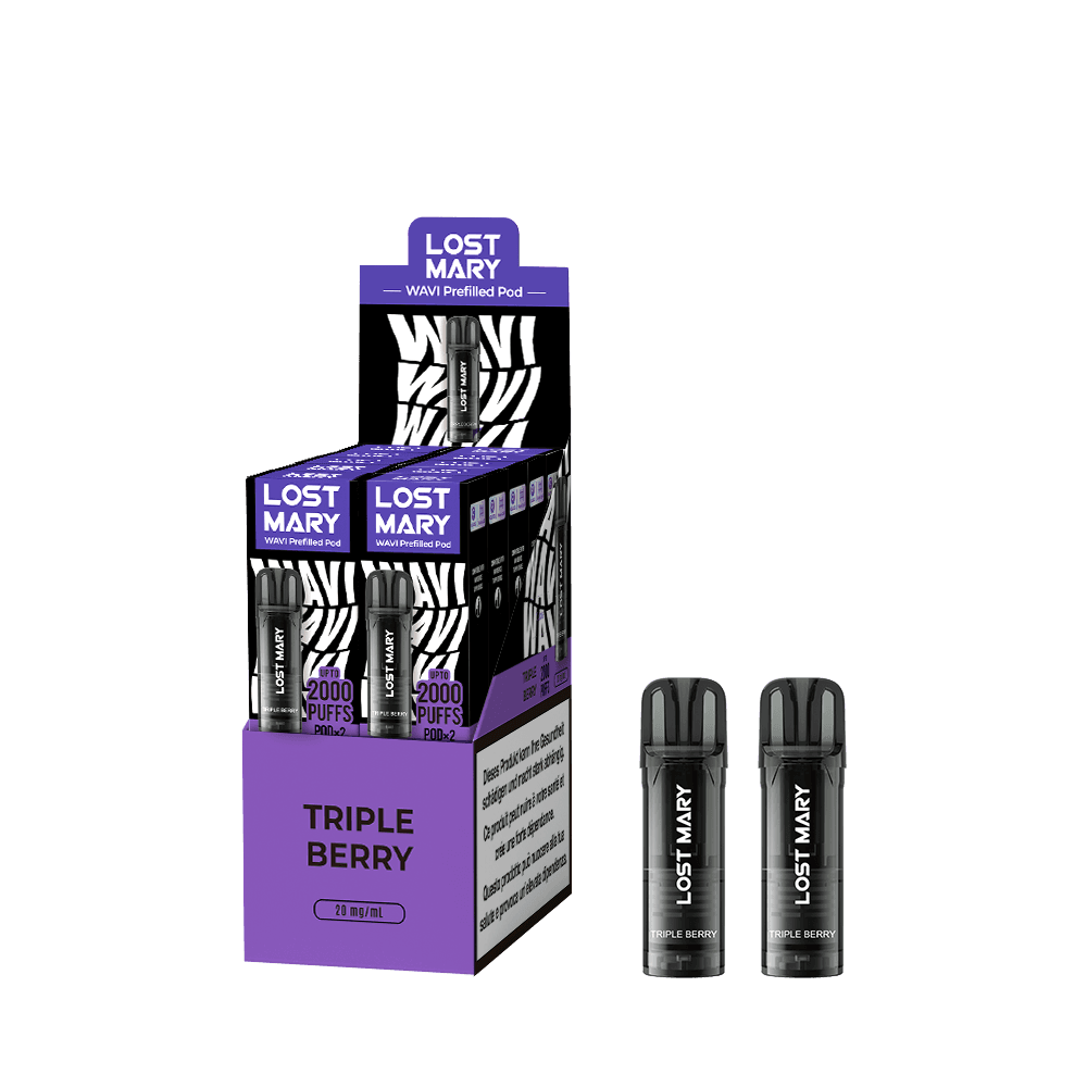 LOST MARY WAVI Pod 2 x 2ml Pods (20mg) - Triple Berry Podsystem – PouchVape.ch