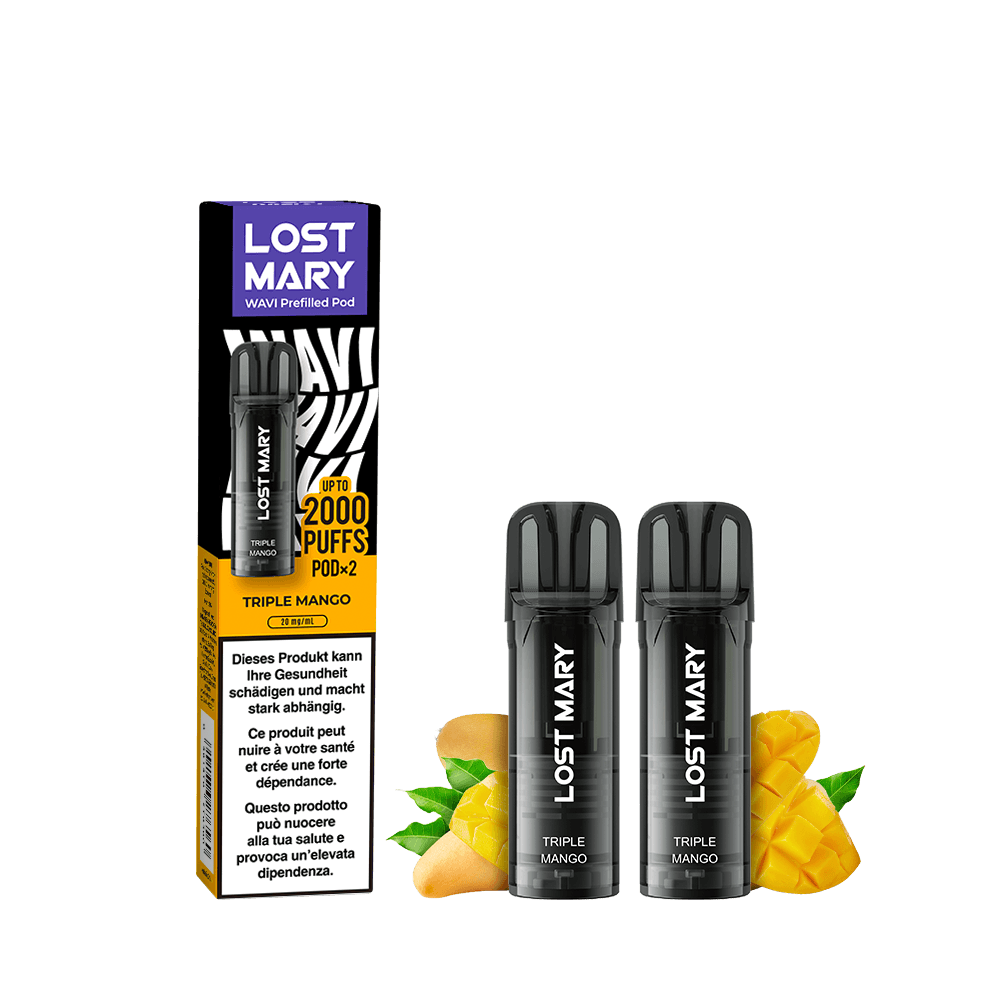 LOST MARY WAVI Pod 2 x 2ml Pods (20mg) - Triple Mango Podsystem – PouchVape.ch
