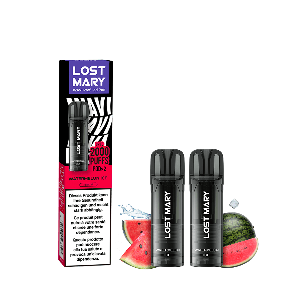 LOST MARY WAVI Pod 2 x 2ml Pods (20mg) - Watermelon Ice Podsystem – PouchVape.ch