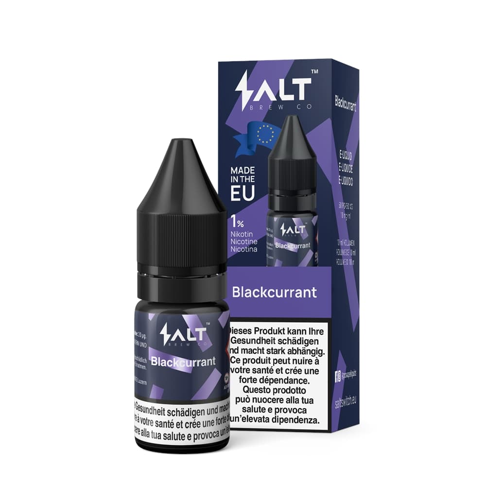 Salt Brew Liquid 10mg 10ml - Blackcurrant E-Liquid – PouchVape.ch