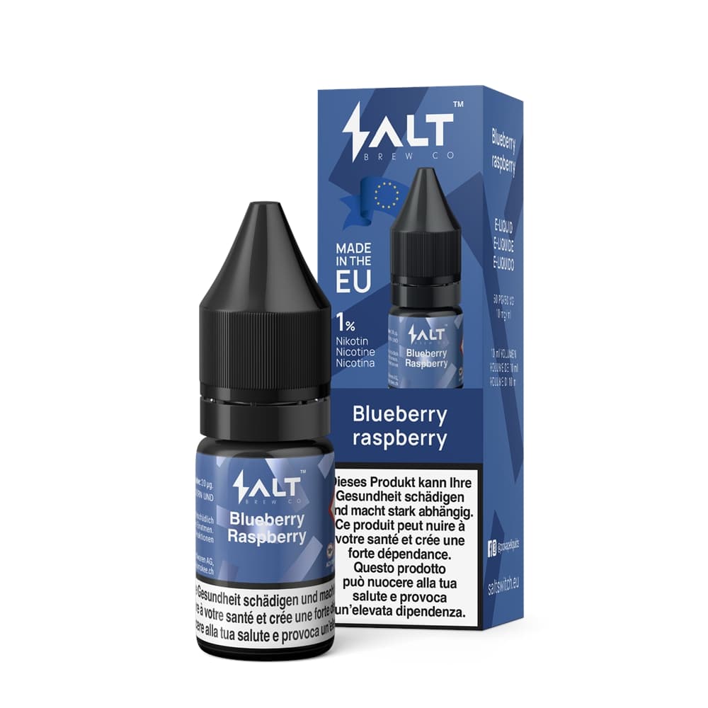 Salt Brew Liquid 10mg 10ml - Blueberry Raspberry E-Liquid – PouchVape.ch