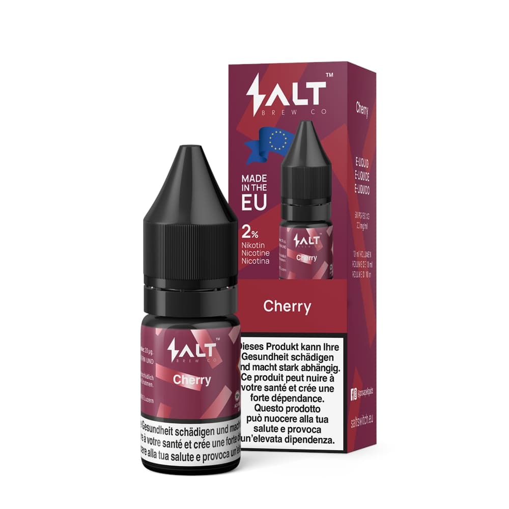 Salt Brew Liquid 20mg 10ml - Cherry E-Liquid – PouchVape.ch