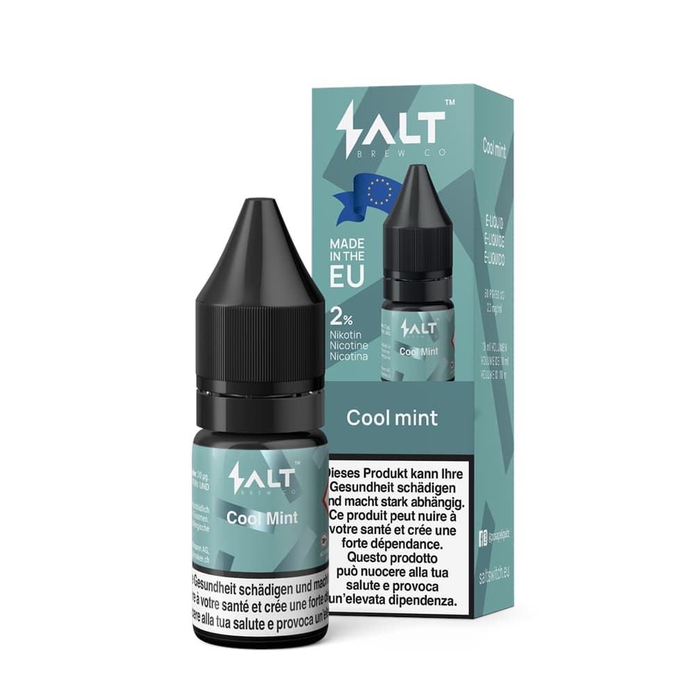 Salt Brew Liquid 20mg 10ml - Cool Mint E-Liquid – PouchVape.ch