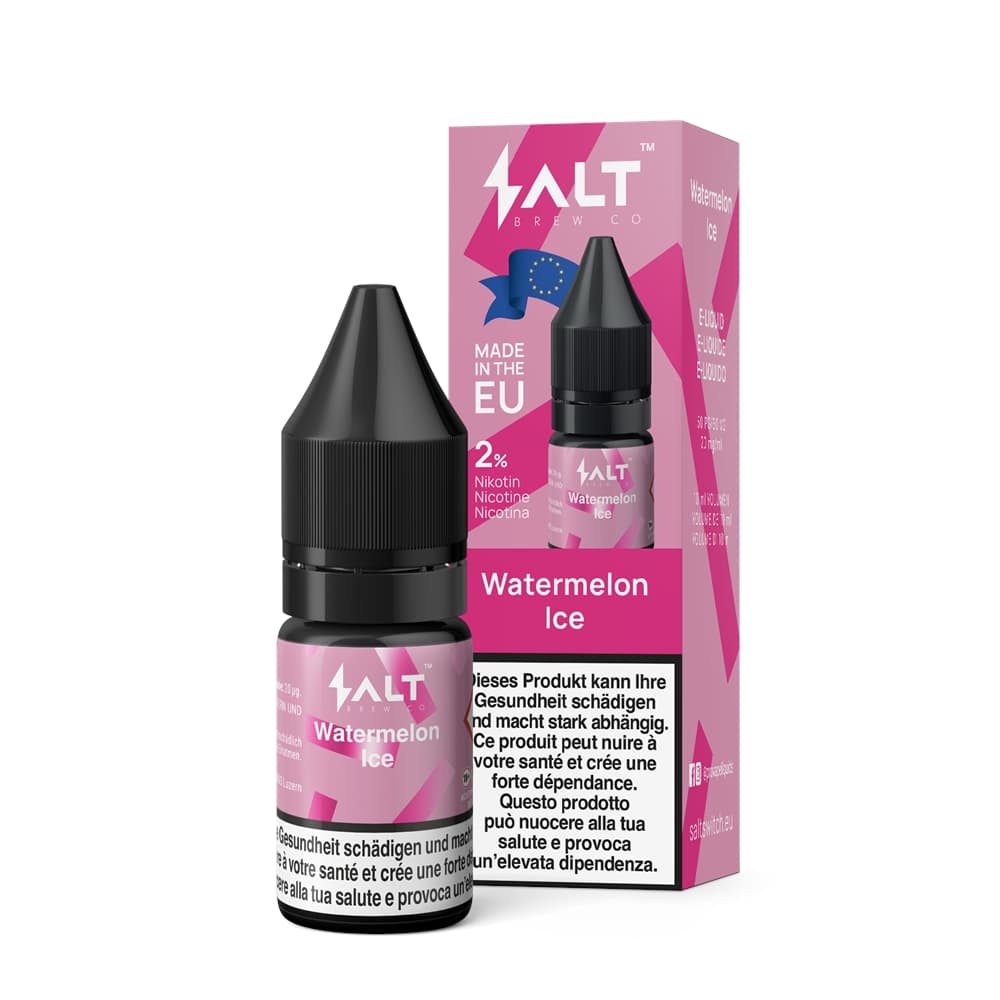 Salt Brew Liquid 20mg 10ml - Watermelon Ice E-Liquid – PouchVape.ch