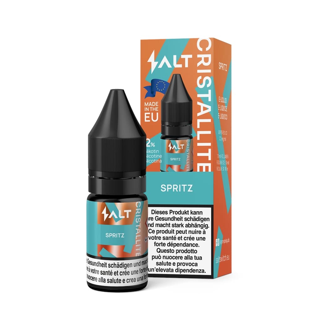 Salt Cristallite Liquid 20mg 10ml - Spritz E-Liquid – PouchVape.ch